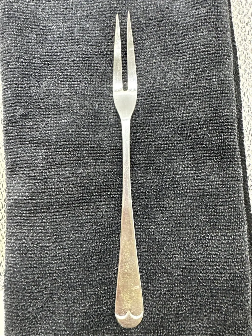 Vintage Sipelia 7.5” Carving Fork Flatware Stainless Nickel Sheffield England
